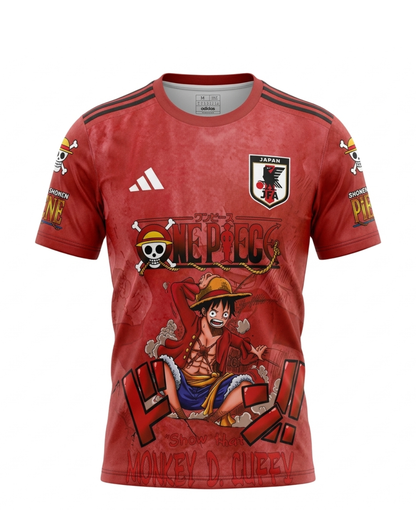 Japan One Piece Luffy Red Jersey