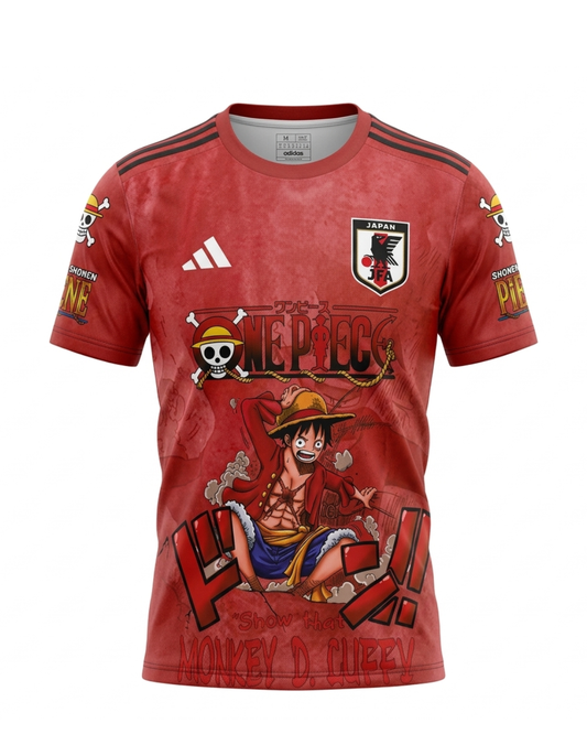 Japan One Piece Luffy Red Jersey